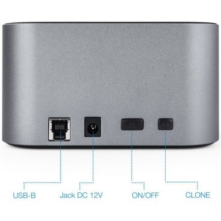 Tooq Docking Station TQDS-805G para HDD/SSD SATA 2.5/3.5 con Clonación Tooq Docking Station TQDS-805G para HDD/SSD SATA 2.5/3.5 con Clonación